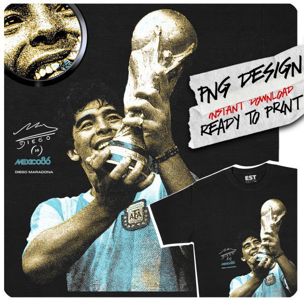 Design <3 Maradona - Listo para estampar