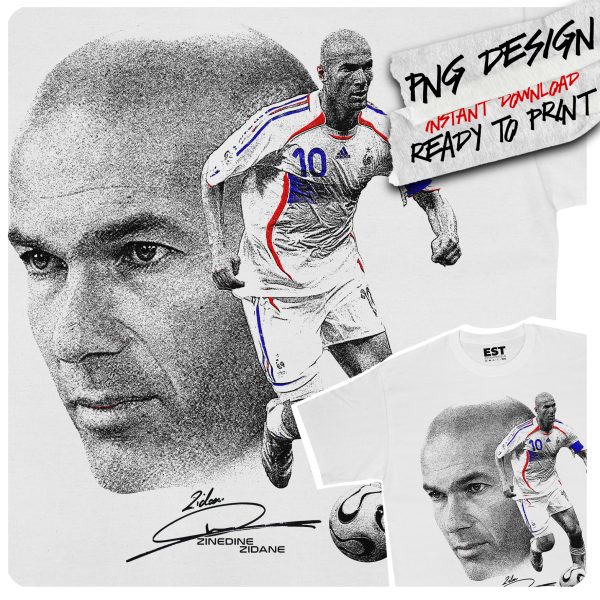 Design <3 Zidane- Listo para estampar